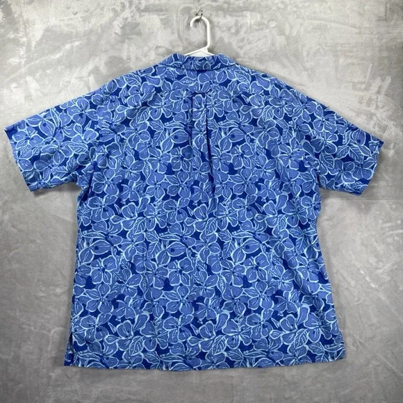 Polo Ralph Lauren Shirt men's XL Button Up Caldwell Floral Linen Loop Collar VTG - Picture 12 of 12